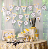 Bumblebee Party Banner (INSTANT DOWNLOAD)