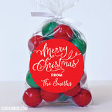 Calligraphy "Merry Christmas" Stickers