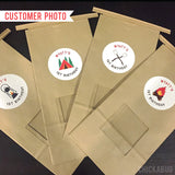 Camping Birthday Stickers