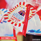 Carnival Party Favor Tags (EDITABLE INSTANT DOWNLOAD)