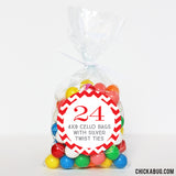 24 Cello Favor Bags with Twist Ties (4"x8")
