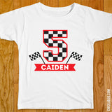Checkered Flags Birthday Iron-On