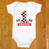Checkered Flags Birthday Iron-On