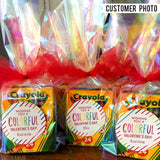 "Wishing You a Colorful Valentine's Day" Stickers