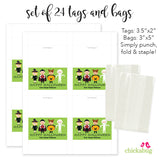 Costumed Kids Halloween Paper Tags and Bags