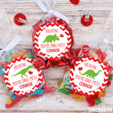 Dinosaur Valentine's Day Stickers