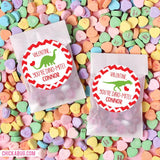 Dinosaur Valentine's Day Stickers