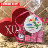 ROAR Dinosaur Valentine's Day Stickers