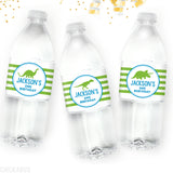Dinosaur Birthday Party Water Labels