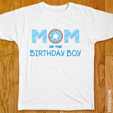 Blue Donut Birthday Family Iron-On