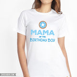 Blue Donut Birthday Family Iron-On