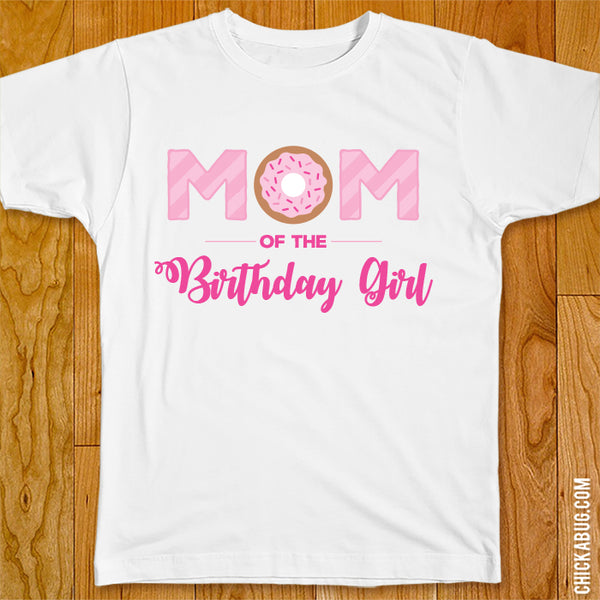 Pink Donut Birthday Family Iron-On
