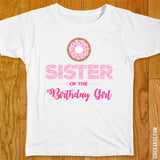 Pink Donut Birthday Family Iron-On