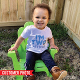 Blue Donut "I'm Two" Iron-On