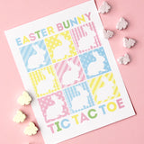 Free Printable Easter Bunny Tic Tac Toe (INSTANT DOWNLOAD)