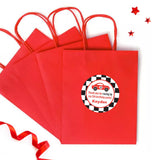 Race Car Party Favor Stickers