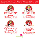 Farm Birthday Family Iron-On