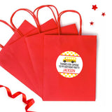 School Bus Party Favor Stickers