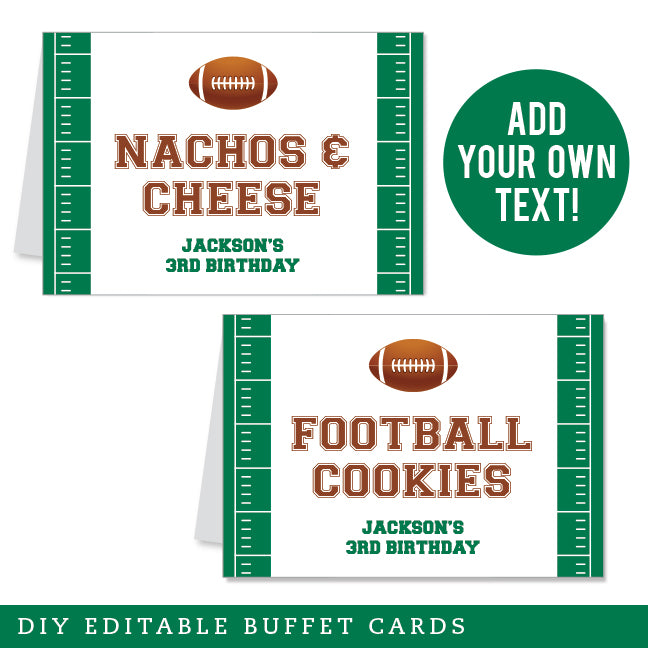 Football Party Table Tent Cards (EDITABLE INSTANT DOWNLOAD) – Chickabug football-party-table-tent-cards-editable-instant-download-chickabug