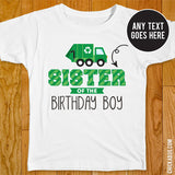 Garbage Truck Birthday Family Iron-On