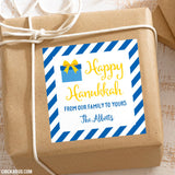 Hanukkah Personalized Gift Stickers