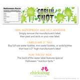 "Goblin Snot" Halloween Drink Labels