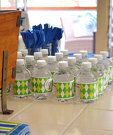 Golf Birthday Party Water Labels