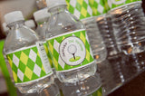 Golf Birthday Party Water Labels