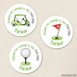 Golf Party Favor Stickers