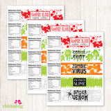 Spooky Halloween Drink Labels - Mixed Set!