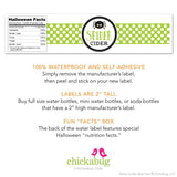 "Spider Cider" Cute Halloween Drink Labels