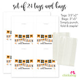 "Happy Halloween" Banner Paper Tags and Bags