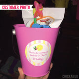 Pink Lemonade Party Favor Stickers