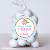 Luau Party Favor Stickers