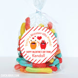 "You're a Monster-iffic Friend" Valentine's Day Stickers