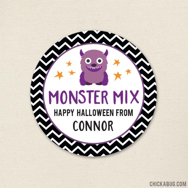 "Monster Mix" Halloween Stickers