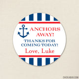 Nautical Party Favor Stickers