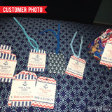 Nautical Party Favor Tags (EDITABLE INSTANT DOWNLOAD)