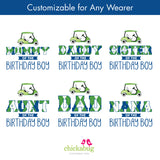 Blue Golf Birthday Family Iron-On