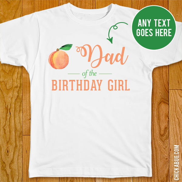 Peach Birthday Family Iron-On