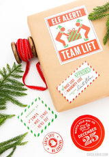 Santa's Workshop Gift Stickers