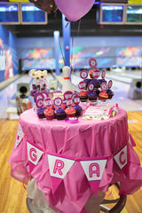 Pink Bowling Party Banner (INSTANT DOWNLOAD)