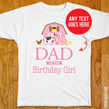 Pink Farm Birthday Family Iron-On