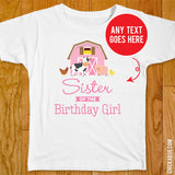 Pink Farm Birthday Family Iron-On