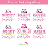 Pink Golf Birthday Family Iron-On