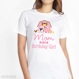 Pink Farm Birthday Family Iron-On