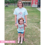 Pink Farm Birthday Family Iron-On