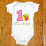 Pink Pool Birthday Iron-On