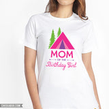 Pink Camping Birthday Family Iron-On