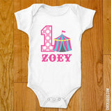 Pink Carnival Birthday Iron-On